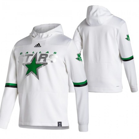 Herren Dallas Stars Blank 2020-21 Reverse Retro Pullover Hooded Sweatshirt